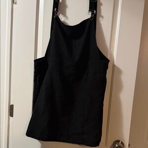 SHEIN Black Pinafore Dress